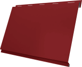 Софит Вертикаль 0,2 classic Grand Line 0,5 Satin с пленкой RAL 3011 коричнево-красный Центр Кровли