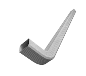 Труба гофрированная Vortex в2 76х102х3000мм с коленом Zn Центр Кровли