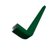 Труба гофрированная Vortex в2 76х102х3000мм с коленом RAL 6005 зеленый мох Центр Кровли