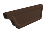 Заглушка желоба правая Vortex Проект 210мм RAL 8017 шоколад Центр Кровли