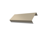 Ламель обратная стартовая/финишная забора жалюзи Техас 53мм для калиток и ворот (с заполнением ламелями 125) Grand Line 0,5 Сатин RAL 1015 светлая слоновая кость Центр Кровли