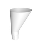 Воронка водосборная Vortex Проект 146мм RAL 9003 сигнальный белый Центр Кровли