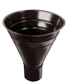 Воронка водосборная большая Grand Line ПУ 250/90мм RAL 8017 шоколад Центр Кровли