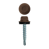 Саморез кровельный 4,8х29 (250шт) сверло №1 RAL 8014 Центр Кровли
