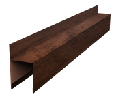 Планка опорная составная внешняя для забора жалюзи Palermo 0,45 Print Premium Cherry Wood Fresh TwinColor (3м) Центр Кровли