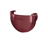 Заглушка желоба Дизайн 135 ПВХ Grand Line бордо (RAL 3005) Центр Кровли