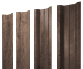 Штакетник П-образный В с прямым резом 0,45 Print Premium Almond Wood Fresh Центр Кровли
