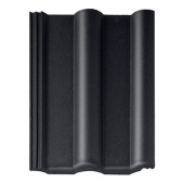 Рядная черепица Braas Франкфуртская черный Центр Кровли