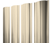 Штакетник Круглый с прямым резом 0,45 Print Elite Milky Wood TwinColor Центр Кровли