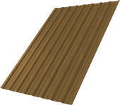 Профнастил С10A Grand Line 0,45 Принт Элит Медовое дерево TwinColor Центр Кровли