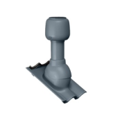 Дефлектор скатный для волновой черепицы (h 500мм, d 110мм) Франкфуртская, Таунус графит Центр Кровли