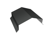 Парапетная крышка угольная 150мм Grand Line 0,45 Drap ТХ RAL 7016 антрацитово-серый (2м) Центр Кровли