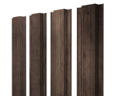 Штакетник Прямоугольный с прямым резом 0,45 Print Premium Almond Wood Fresh Центр Кровли