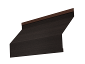 Ламель забора жалюзи Milan new 0,45 Print Elite с пленкой Coffee Wood TwinColor Центр Кровли