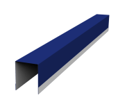 Планка опорная составная внутренняя для забора жалюзи Palermo 0,45 PE RAL 5002 ультрамариново-синий (3м) Центр Кровли