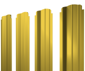 Штакетник П-образный B фигурный 0,45 PE RAL 1018 цинково-желтый Центр Кровли
