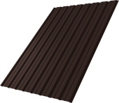 Профнастил С10B Grand Line 0,5 PurPro матовый RAL 8017 шоколад Центр Кровли