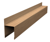 Планка опорная составная внешняя для забора жалюзи Palermo 0,45 Print Elite Honey Wood TwinColor (3м) Центр Кровли