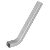 Труба гофрированная Vortex в2 76х102х1000мм с коленом RAL 9003 сигнальный белый Центр Кровли