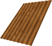 Профнастил С20A Grand Line 0,45 Принт Элит двухсторонний Золотой дуб Центр Кровли