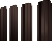 Штакетник П-образный B фигурный Grand Line 0,5 Сатин матовый RAL 8017 шоколад Центр Кровли