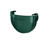 Заглушка желоба Дизайн 135 ПВХ Grand Line зелёный (RAL 6005) Центр Кровли