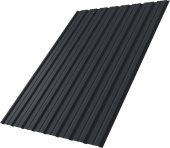 Профнастил С10B Grand Line 0,5 PurPro матовый RAL 7024 мокрый асфальт Центр Кровли