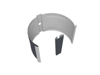 картинка Крепление трубы круглой &Oslash;90 на кирпич Vortex Микс RAL 7024 мокрый асфальт Центр Кровли