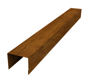 картинка Крышка жалюзи Palermo 0,45 Print Elite Golden Wood TwinColor (2м) Центр Кровли