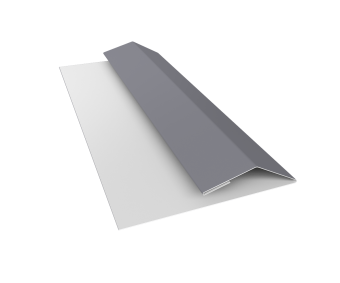 картинка Планка финишная БХ new 0,45 Drap TX RAL 7004 сигнальный серый (2м) Центр Кровли