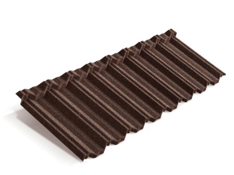 фото Лист композитной черепицы Metrotile MetroClassic кофе Центр Кровли картинка Лист композитной черепицы Metrotile MetroClassic кофе Центр Кровли