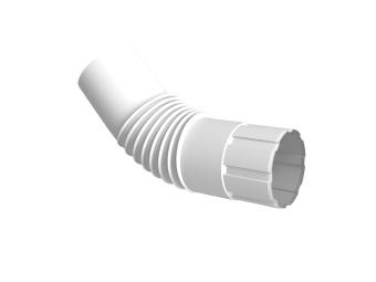 картинка Колено круглое &Oslash;90 Vortex Микс RAL 9003 сигнальный белый Центр Кровли