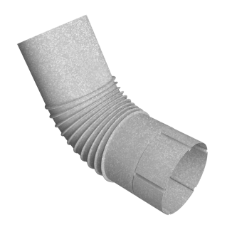 картинка Колено трубы Vortex Проект 146мм Zn Центр Кровли