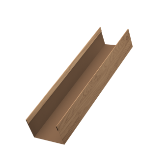 картинка Стойка жалюзи Milan,Tokyo 0,45 Print Elite Honey Wood TwinColor (2,5м) Центр Кровли