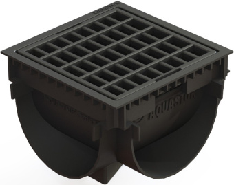фото Поворот Аquastok AQUA-TOP Series X с пластиковой решеткой (комплект) H90, класс нагрузки А, 136х136х90 (1096х) Центр Кровли картинка Поворот Аquastok AQUA-TOP Series X с пластиковой решеткой (комплект) H90, класс нагрузки А, 136х136х90 (1096х) Центр Кровли