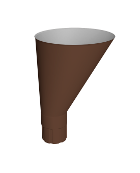картинка Воронка водосборная круглая &Oslash;90Vortex Микс RAL 8017 шоколад Центр Кровли