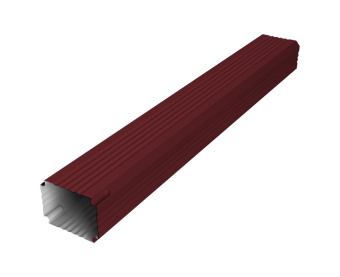 картинка Труба гофрированная Vortex в2 76х102х1000мм RAL 6005 зеленый мох Центр Кровли