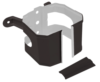 картинка Крепление трубы для гофры на дерево Vortex в2 RR 32 темно-коричневый Центр Кровли