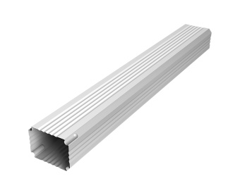 картинка Труба гофрированная Vortex в2 76х102х1000мм RAL 9003 сигнальный белый Центр Кровли