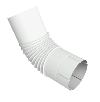 картинка Колено трубы Vortex Проект 146мм RAL 9003 сигнальный белый Центр Кровли