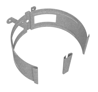 картинка Крепление трубы круглой на дерево Vortex Проект 146мм Zn Центр Кровли