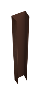 картинка Крепежная планка верхняя Texas 0,45 Print Elite Choco Wood TwinColor (1,8м) Центр Кровли