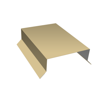 фото Парапетная крышка прямая 100мм Grand Line 0,45 ПЭ с пленкой RAL 1014 слоновая кость (2м) Центр Кровли картинка Парапетная крышка прямая 100мм Grand Line 0,45 ПЭ с пленкой RAL 1014 слоновая кость (2м) Центр Кровли