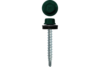 картинка Саморез кровельный Daxmer 4,8х29 RAL 6005 (250) сверло №1 Центр Кровли