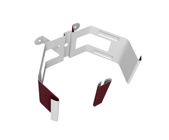 картинка Крепление трубы для гофры на дерево Vortex в2 RAL 3005 красное вино Центр Кровли