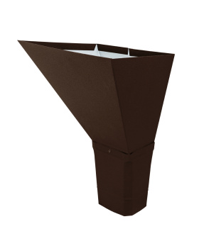 фото Воронка водосборная прямоугольная Vortex в1 127мм RAL 8017 Центр Кровли картинка Воронка водосборная прямоугольная Vortex в1 127мм RAL 8017 Центр Кровли