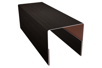 картинка Планка П-образная заборная 20 Grand Line 0,45 Принт Элит Кофейное дерево TwinColor (2м) Центр Кровли