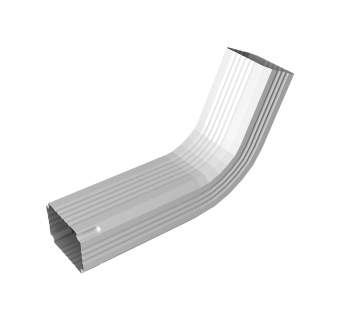 картинка Колено трубы гофрированное Vortex в2 76х102мм RAL 9003 сигнальный белый Центр Кровли