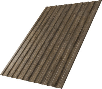 картинка Профнастил С8A в01 Grand Line 0,45 Принт Элит Северное дерево TwinColor Центр Кровли