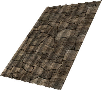 картинка Профнастил С20B Grand Line 0,45 Принт Элит Королевский камень TwinColor Центр Кровли